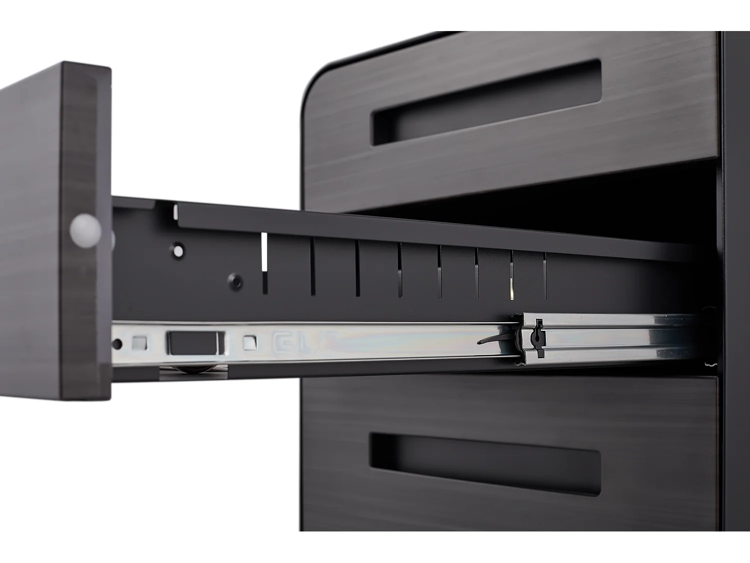 Mobiele archiefkast met 3 laden voor onder het bureau voor Legal/Letter/A4-mappen, 5 wielen