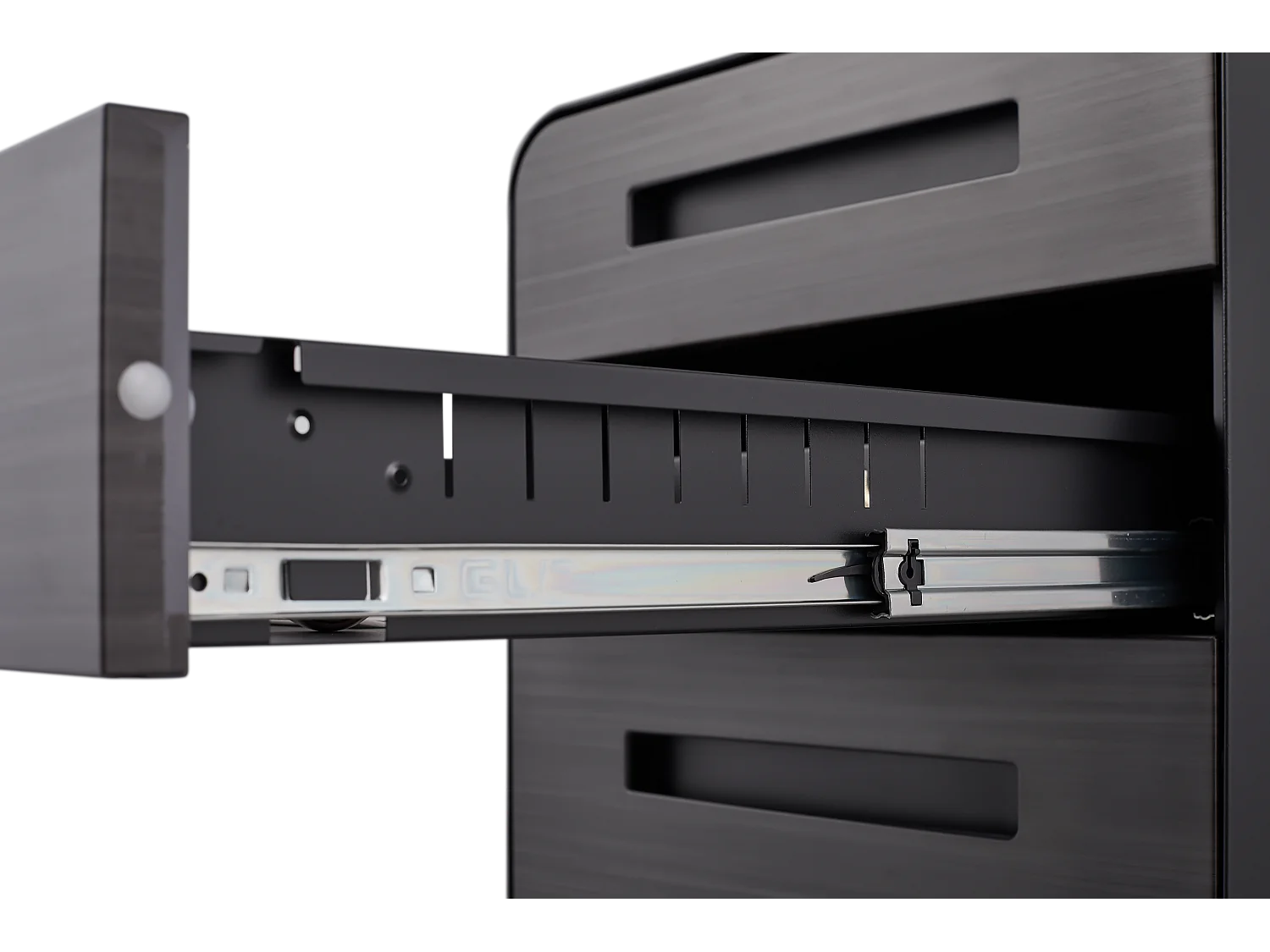 Mobiele archiefkast met 3 laden voor onder het bureau voor Legal/Letter/A4-mappen, 5 wielen