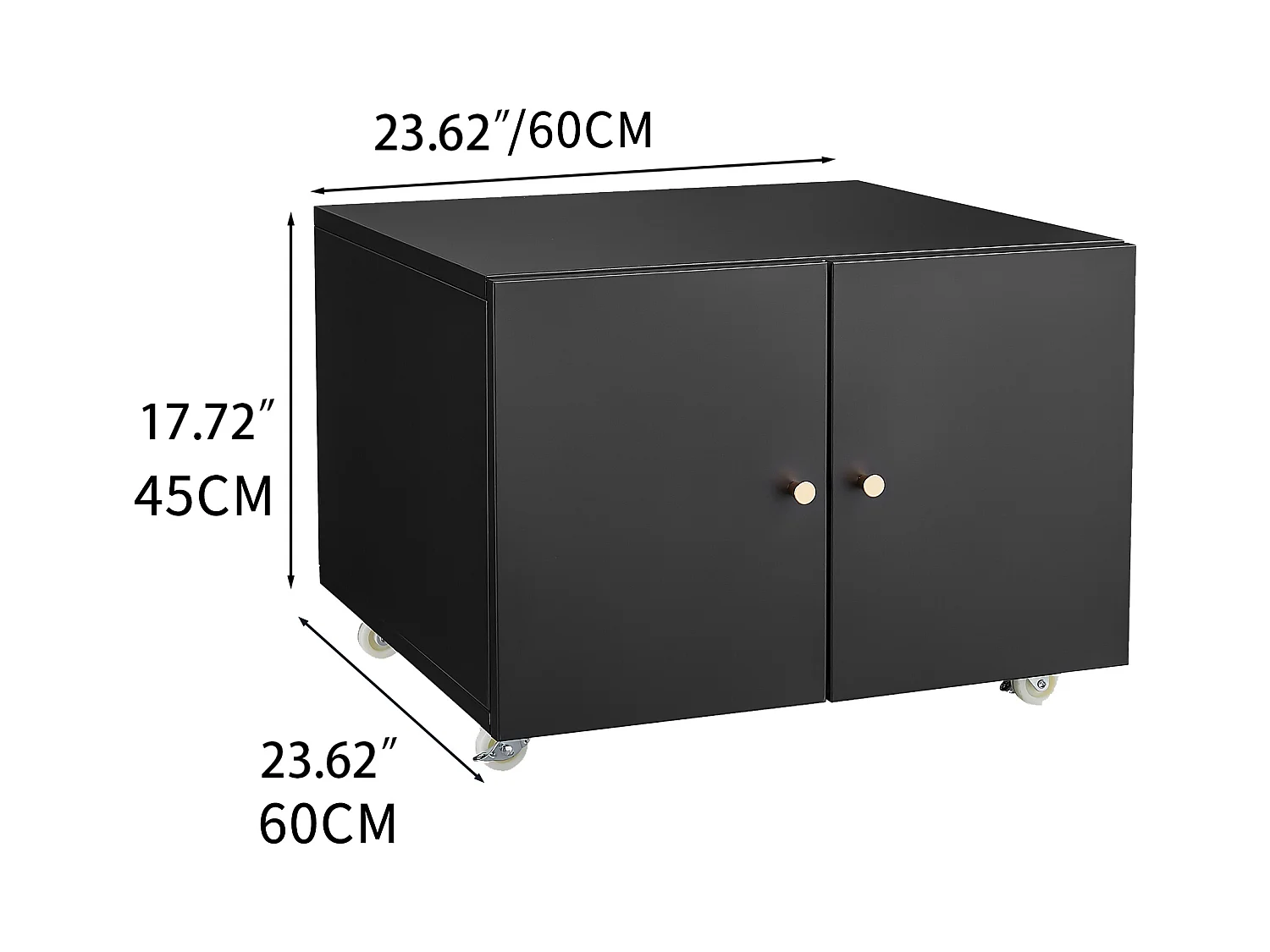 Druckerständer aus Metall mit Stauraum, mobile Druckertische
