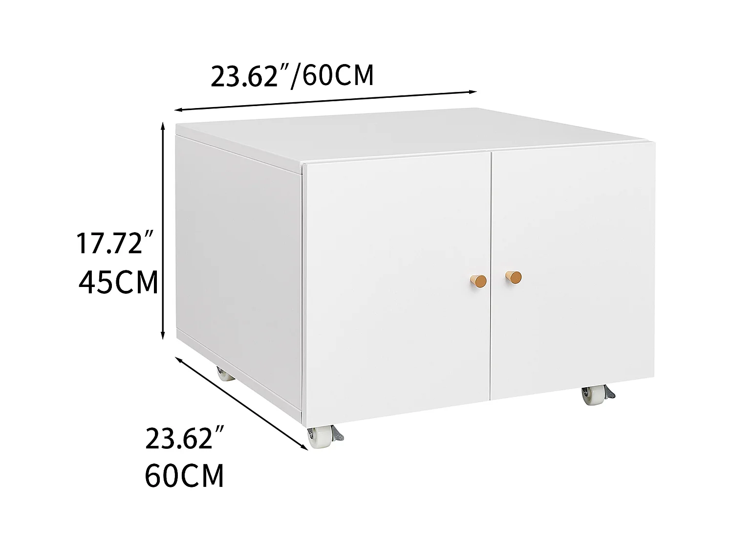 Druckerständer aus Metall mit Stauraum, Mobile Druckertische