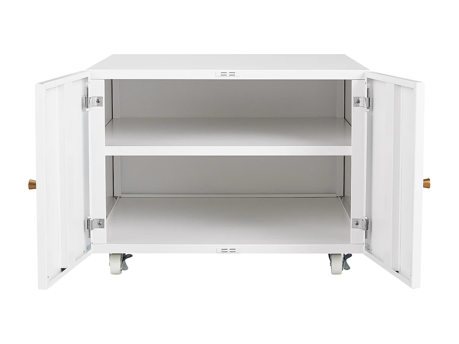 Metalen printerstandaard met opbergruimte, mobiele printertafels