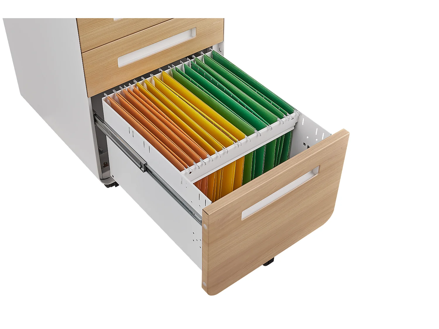 Archivador móvil de 3 cajones bajo el escritorio: un mueble de almacenamiento sencillo y versátil