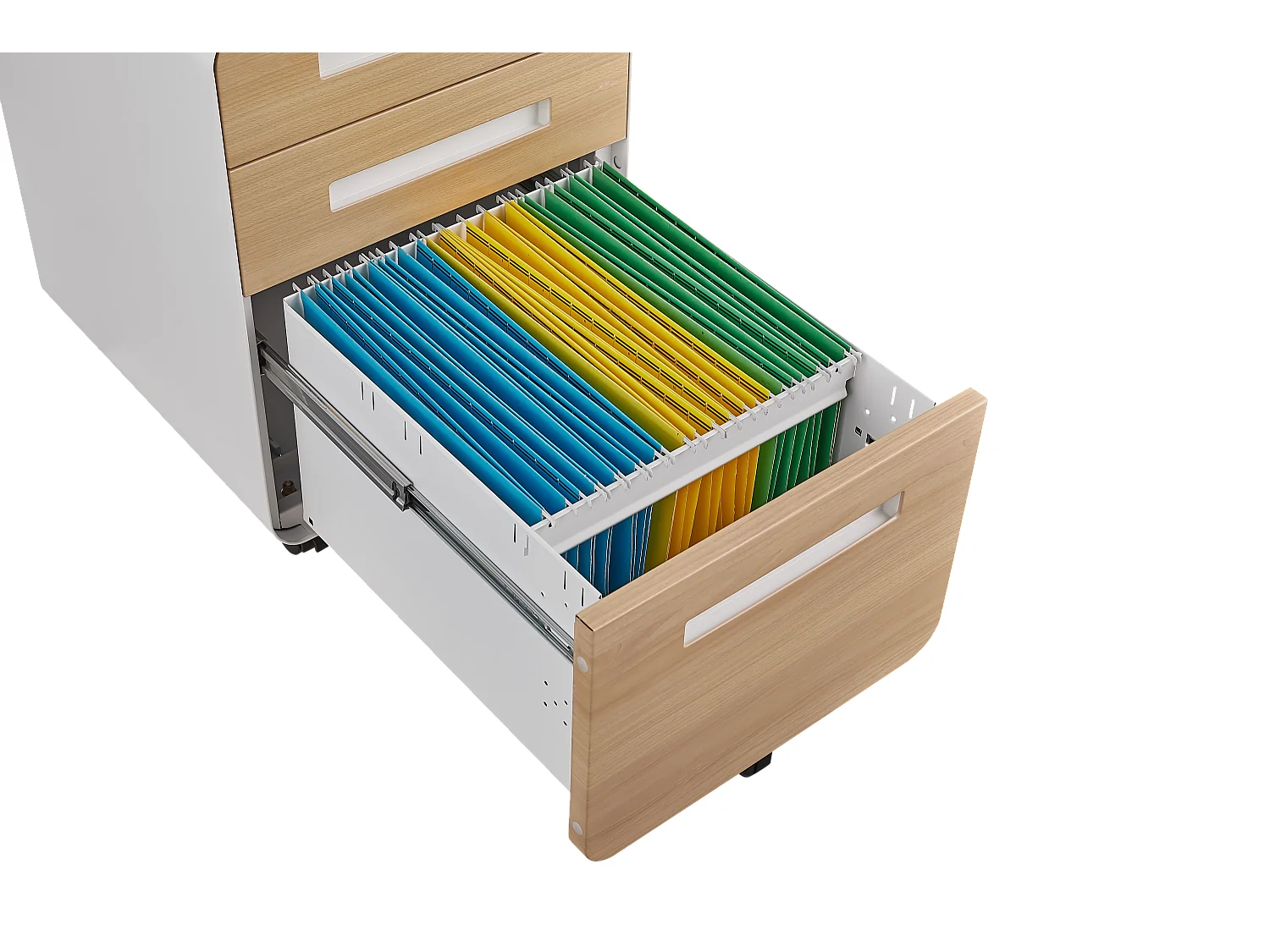 Archivador móvil de 3 cajones bajo el escritorio: un mueble de almacenamiento sencillo y versátil