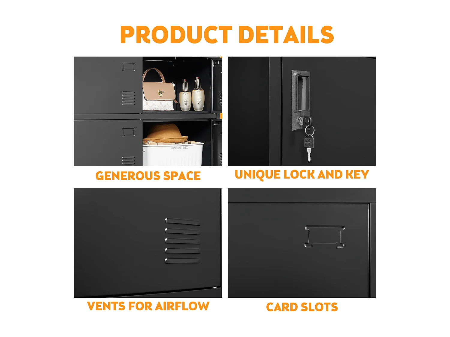 Mobile in metallo a 9 ante per ufficio, palestra, scuola e casa