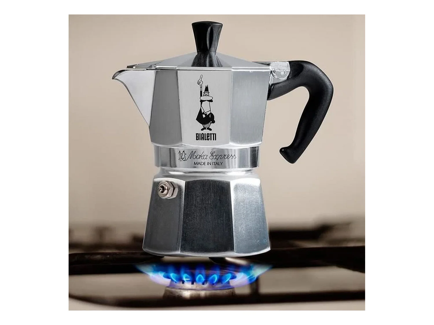 Caffettiera Italiana BIALETTI Moka Express in Alluminio 4 Tazze