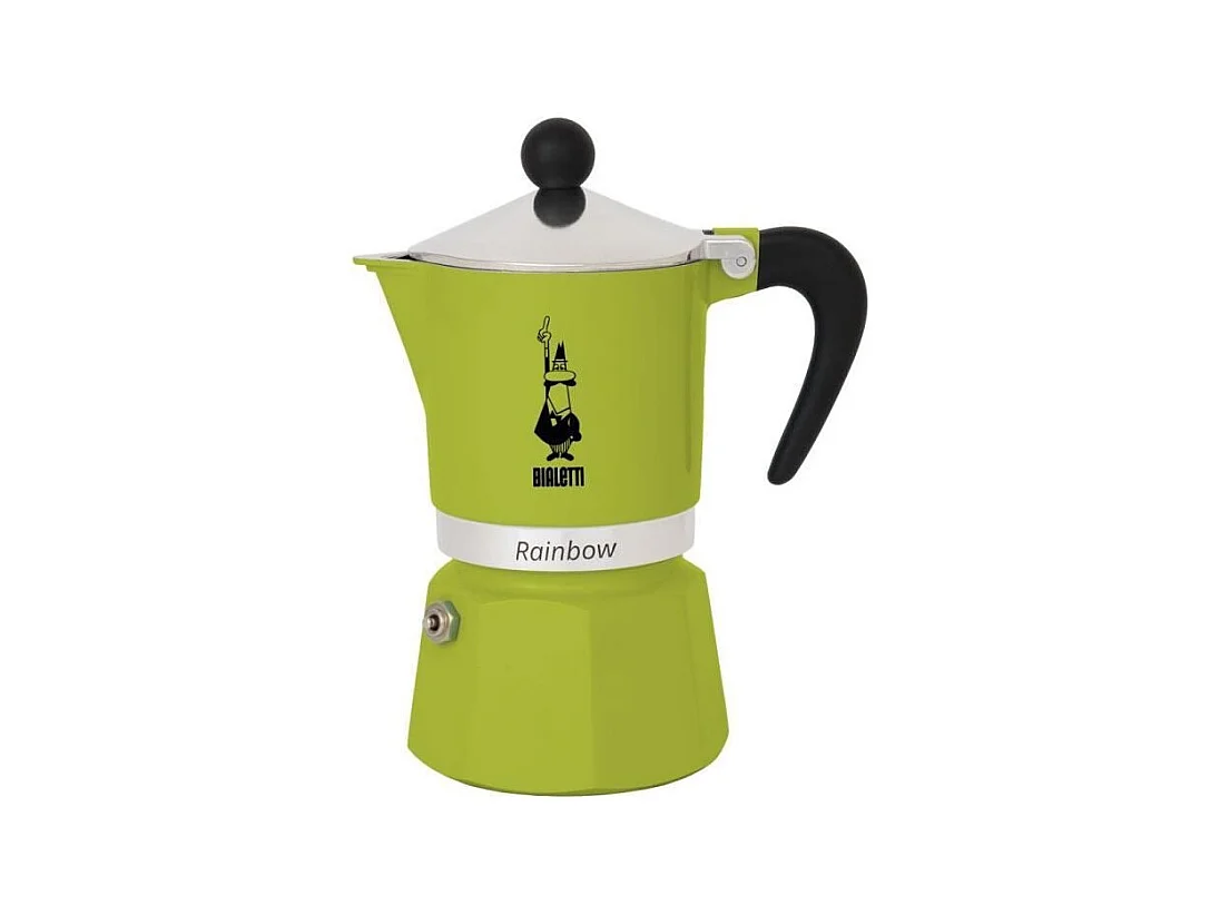 Cafetiere italienne - BIALETTI - RAINBOW - 6 tasses - 0,30 L - Vert