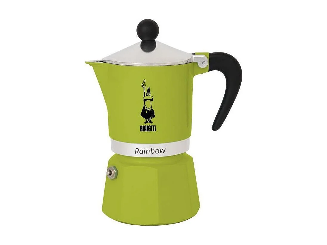 Cafetiere italienne - BIALETTI - RAINBOW - 6 tasses - 0,30 L - Vert