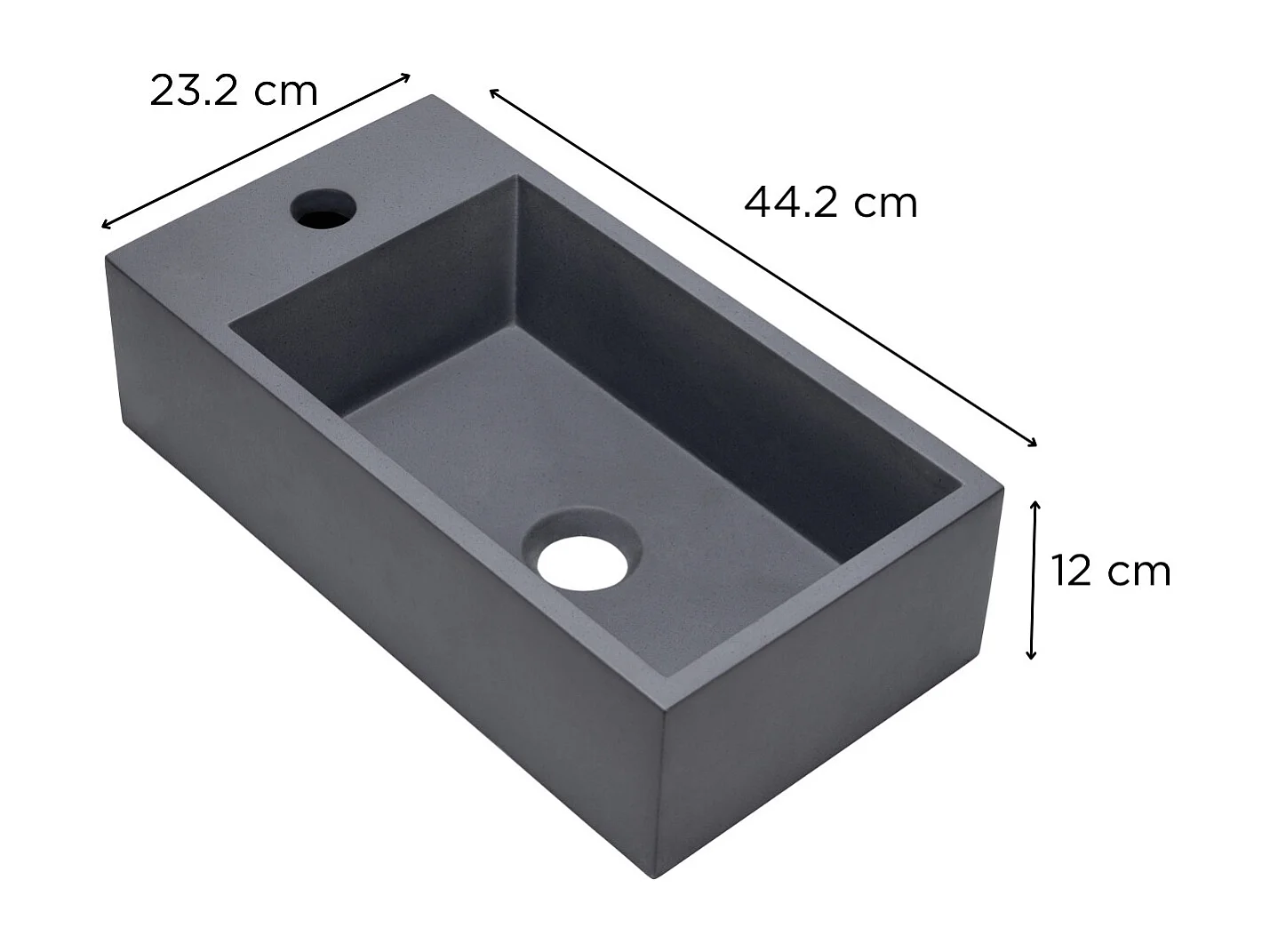 VASQUE LAVE MAINS BOL CERAMIQUE NOIRE