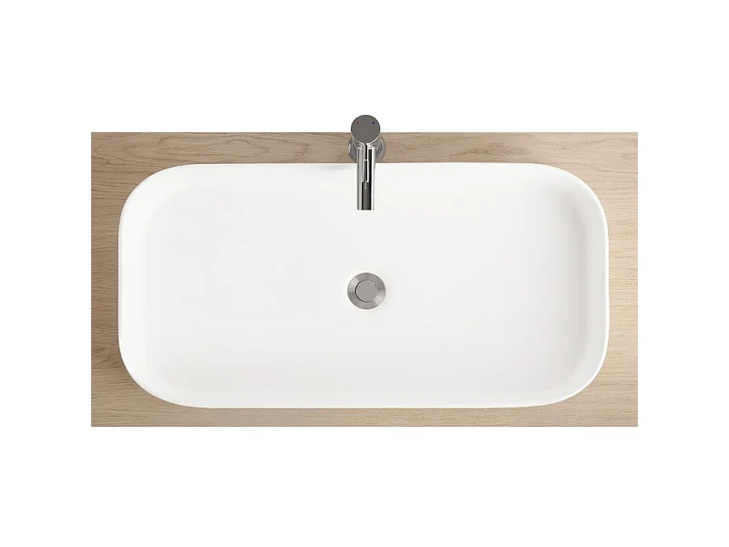 Vasque josy blanc mat