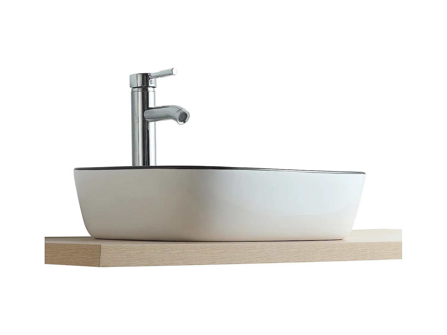 DIEGO VSQ A POSER RECT BLC/NOIR CERAM