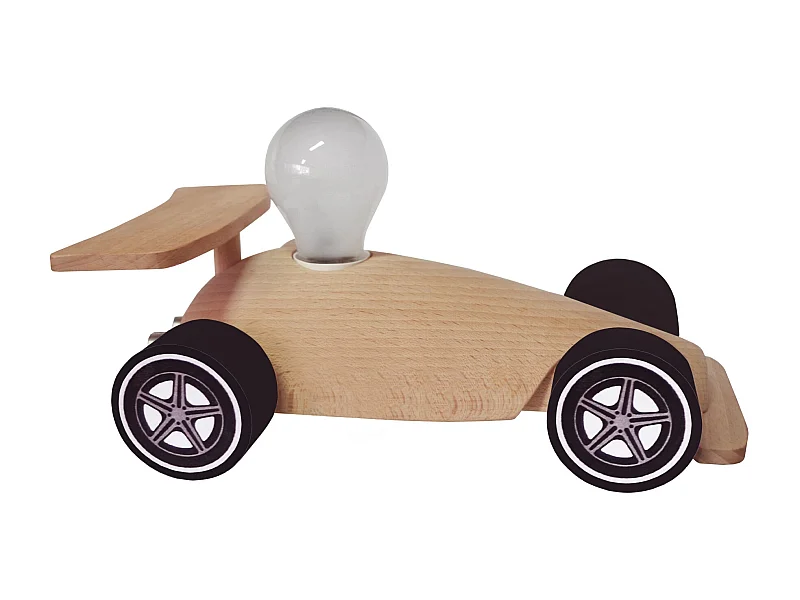 Lampe d'Enfant TOSEL ,bois,naturel,H24xD14xP14cm