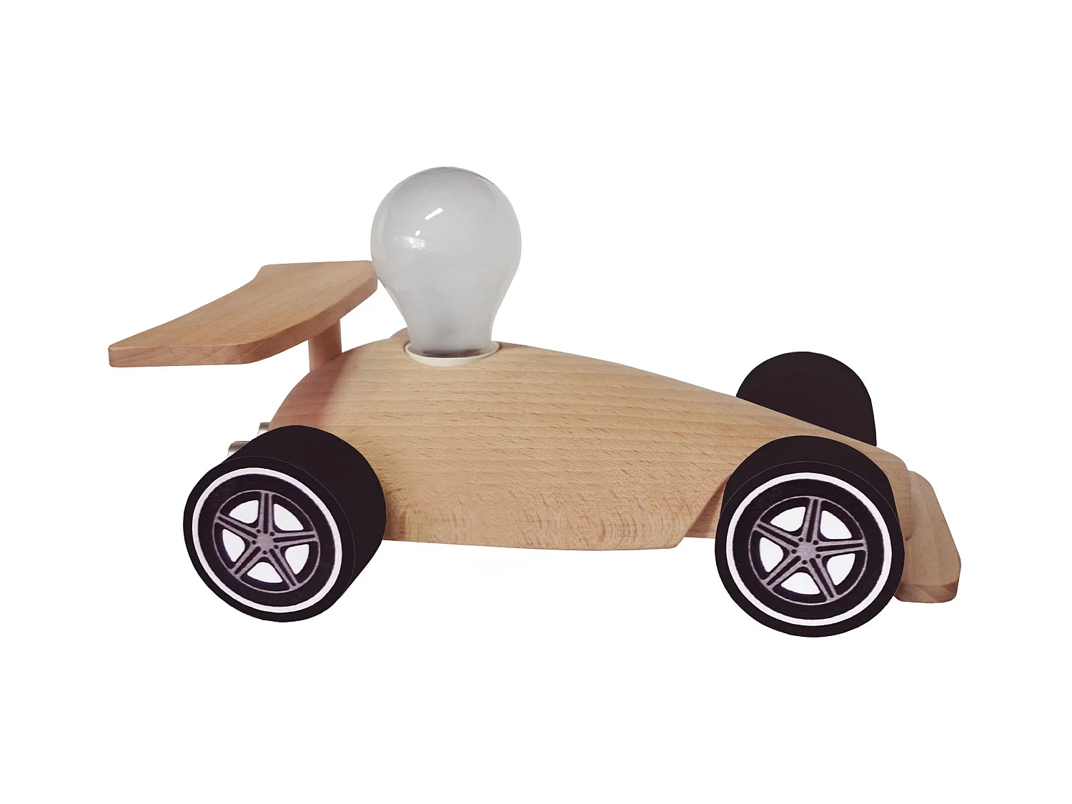 Lampe d'Enfant TOSEL ,bois,naturel,H24xD14xP14cm