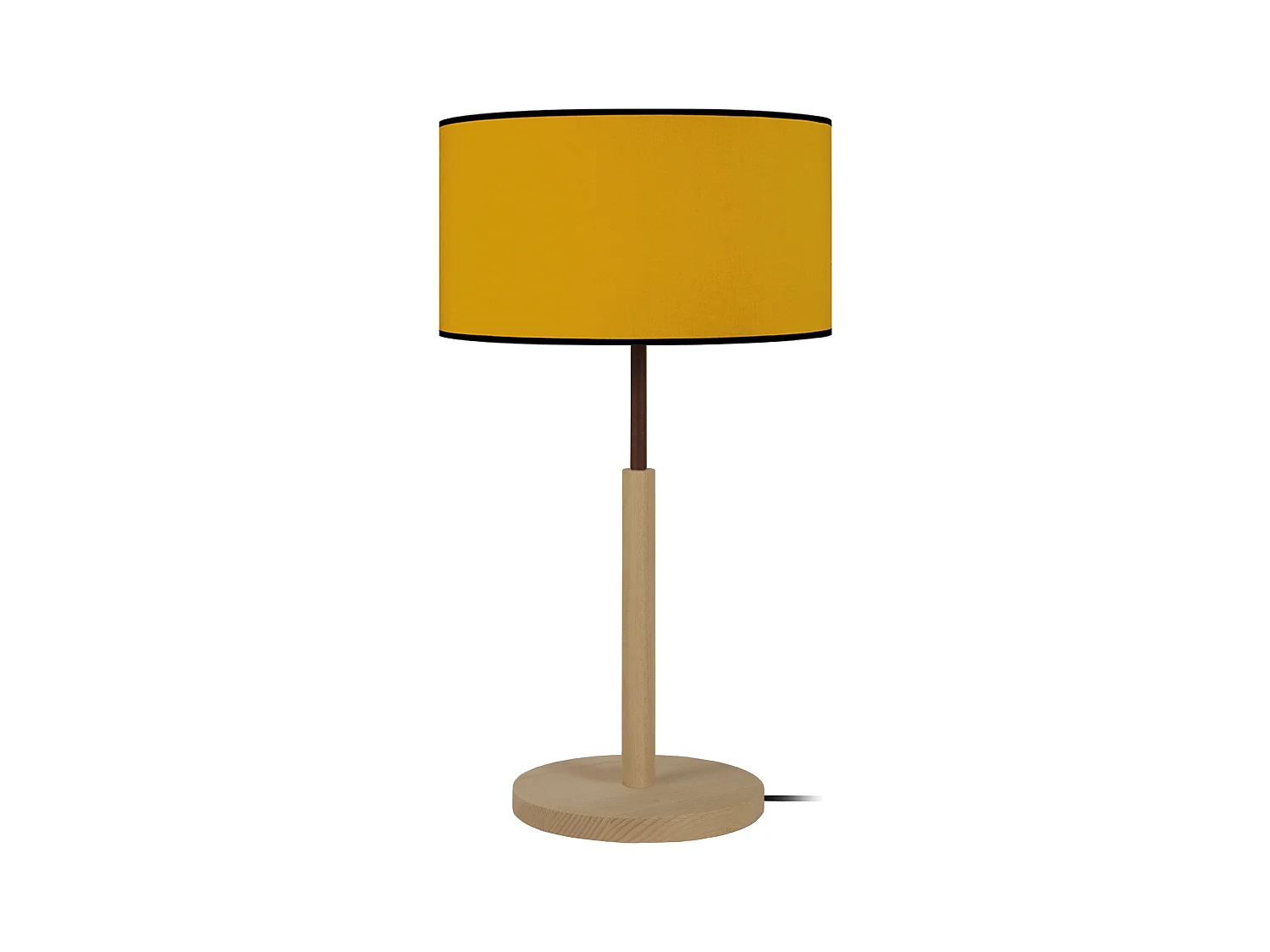 Lampe a Poser TOSEL ,bois,naturel, H 54x D30x P 30cm