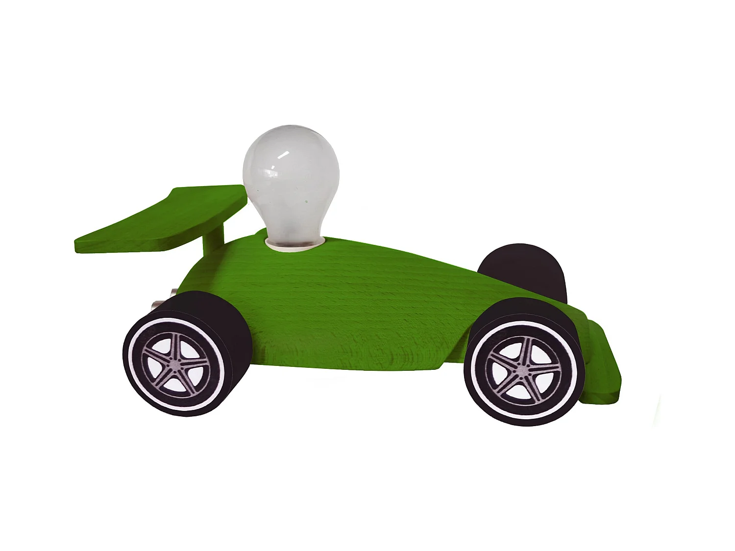 Lampe d'Enfant TOSEL ,bois,Vert  ,H24xD14xP14cm