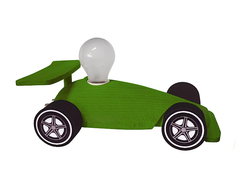 Lampe d'Enfant TOSEL ,bois,Vert  ,H24xD14xP14cm