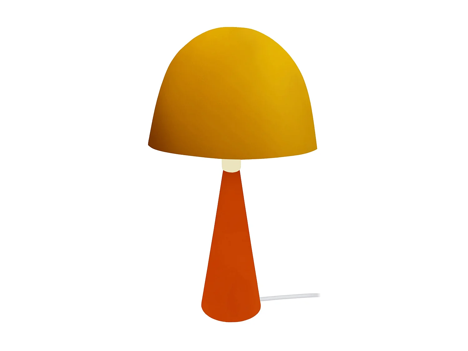 Lámpara de noche TOSEL ,metal,madera,AMARILLO,A37xD22xP22cm