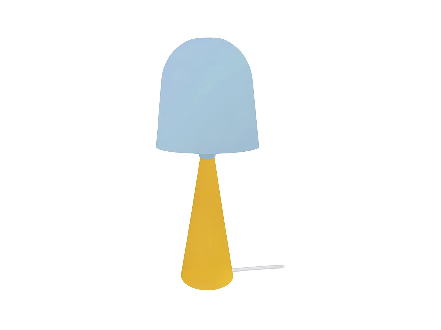 Lampe a Poser TOSEL ,métal,bois,Bleu,H37xD17xP17cm