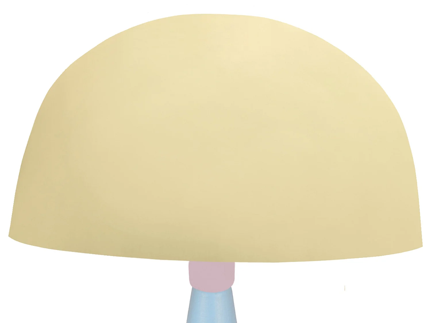 Lampada da tavolo cone legno blu HANNAcrema D'24,5cm