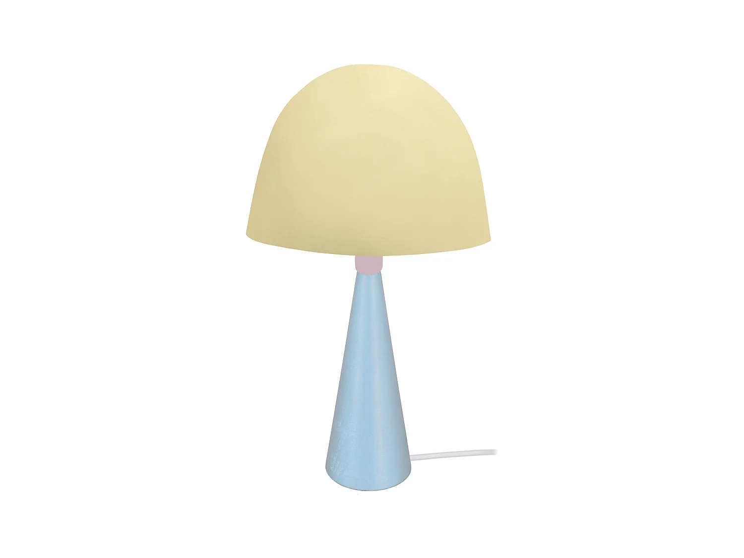 Lampe a Poser TOSEL ,métal,bois,beige,H37xD22xP22cm