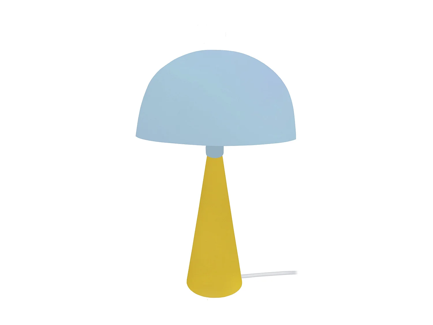 Lámpara de noche TOSEL ,metal,madera,Azul ,A37xD24,5xP24,5cm