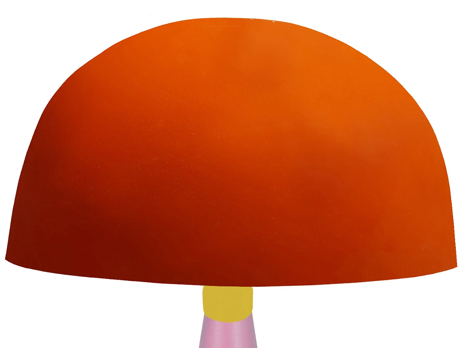 Lampada da tavolo cone legno rosa HANNA arancio D'24,5cm