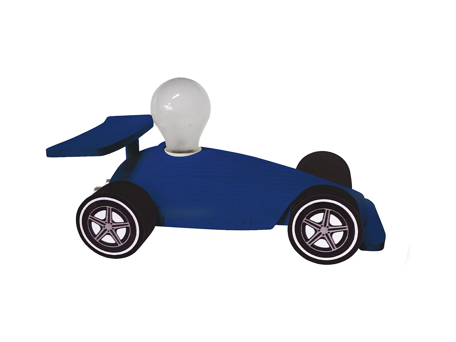 Lampe d'Enfant TOSEL ,bois,Bleu , H 24xD14x P 14cm