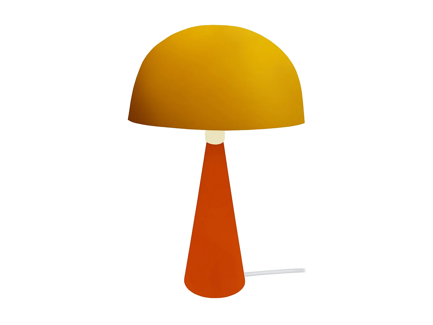 Lámpara de noche TOSEL ,metal,madera,AMARILLO,A37xD24,5xP24,5cm