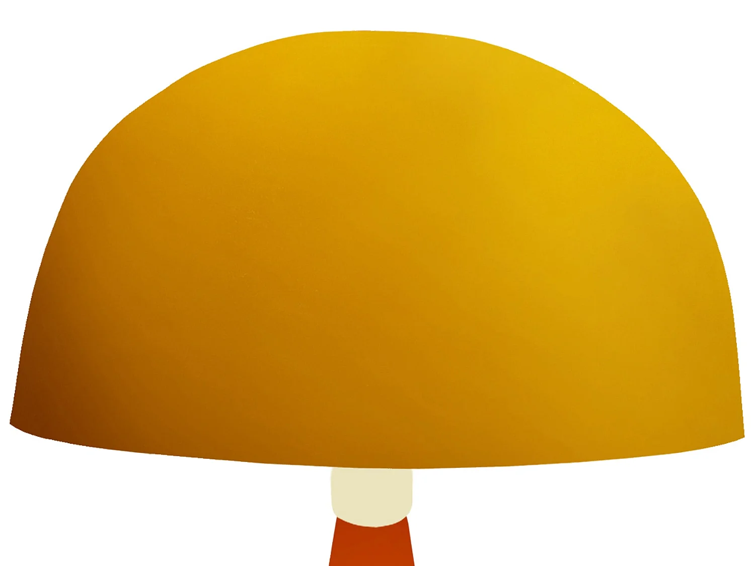 Lampada da tavolo cone legno arancio HANNA giallo D'24,5cm