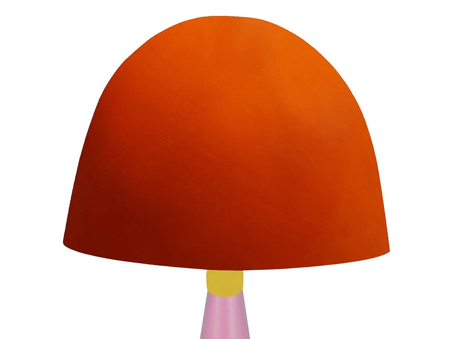 Lampada da tavolo legno rosa coluna PETIT JANINA arancio D'24 cm