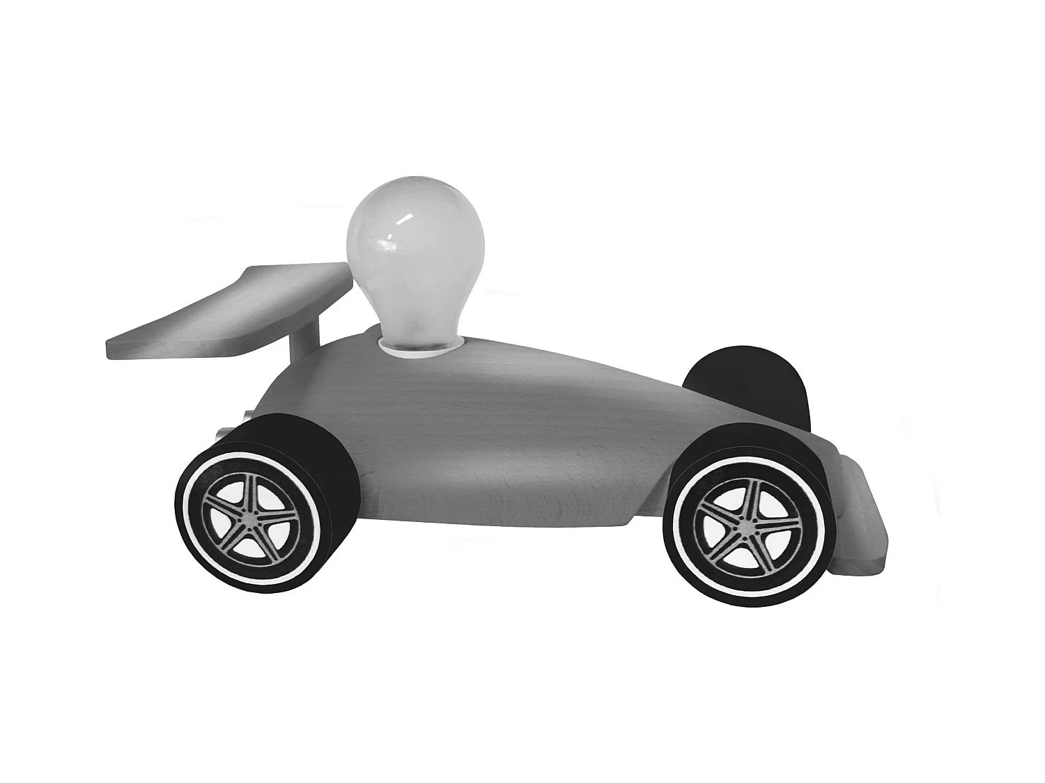 Lampe d'Enfant TOSEL ,bois,Aluminium, H24xD14xP 14cm