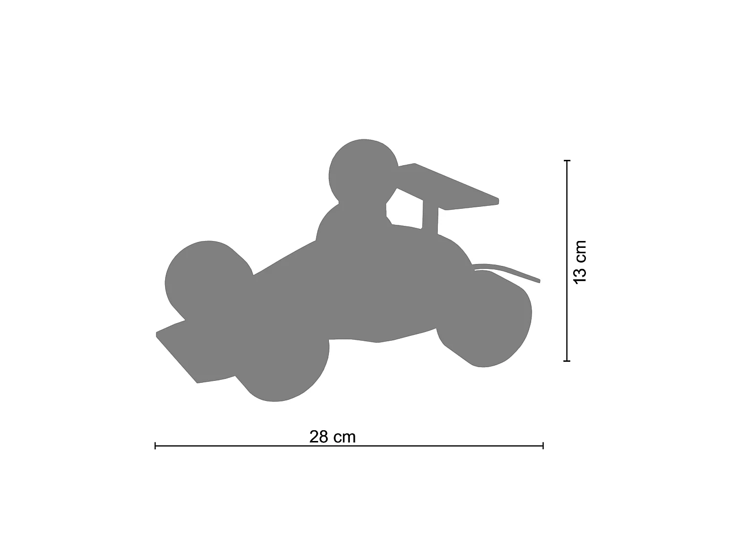 Lampe d'Enfant TOSEL ,bois,Aluminium, H24xD14xP 14cm