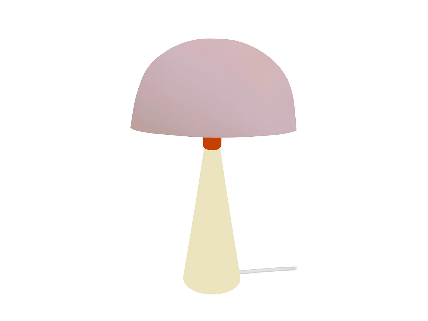 Lámpara de noche TOSEL ,metal,madera,Rosa ,A37xD24,5xP24,5cm