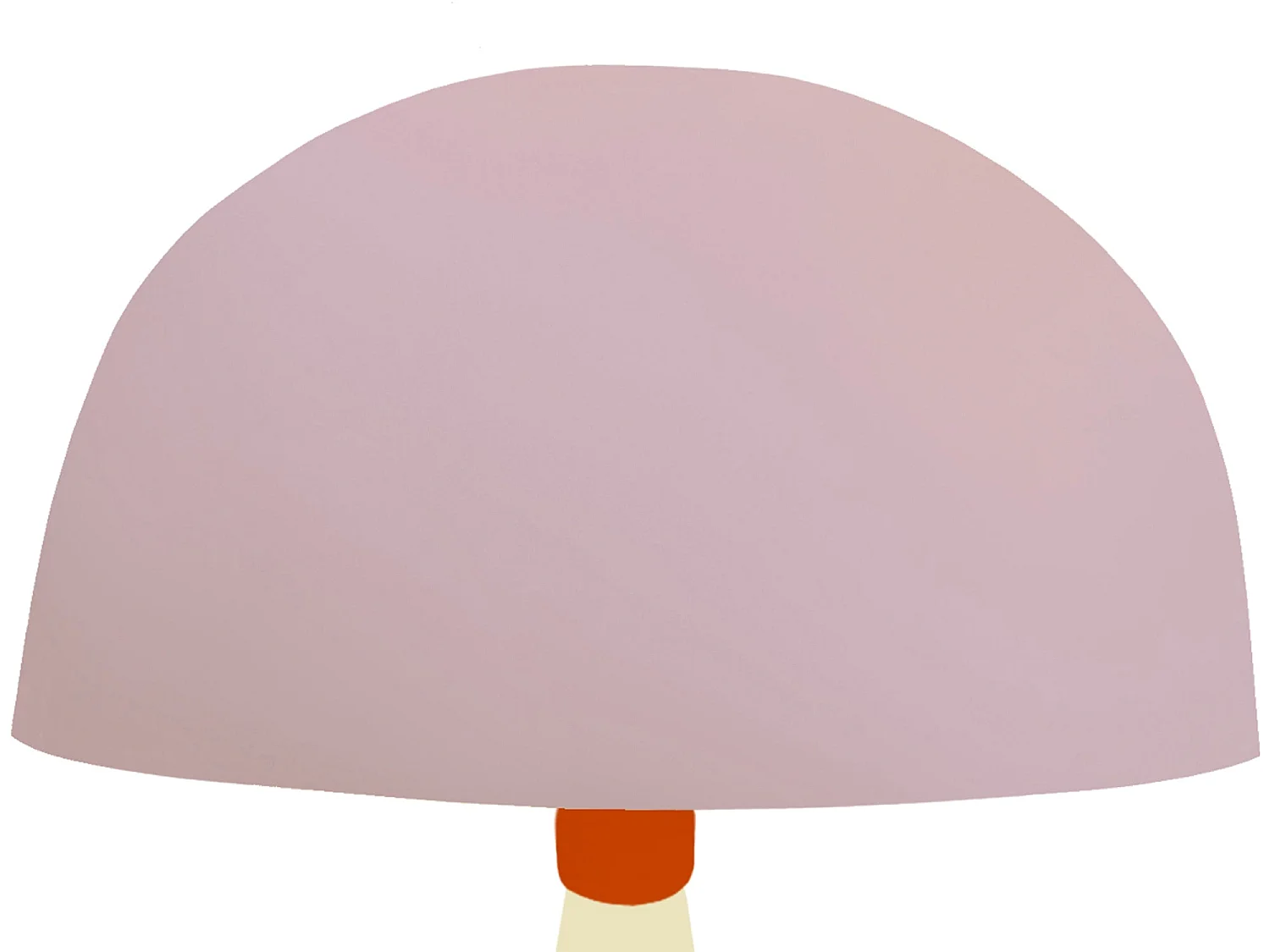 Lampada da tavolo cone legno crema HANNA rosa D'24,5cm