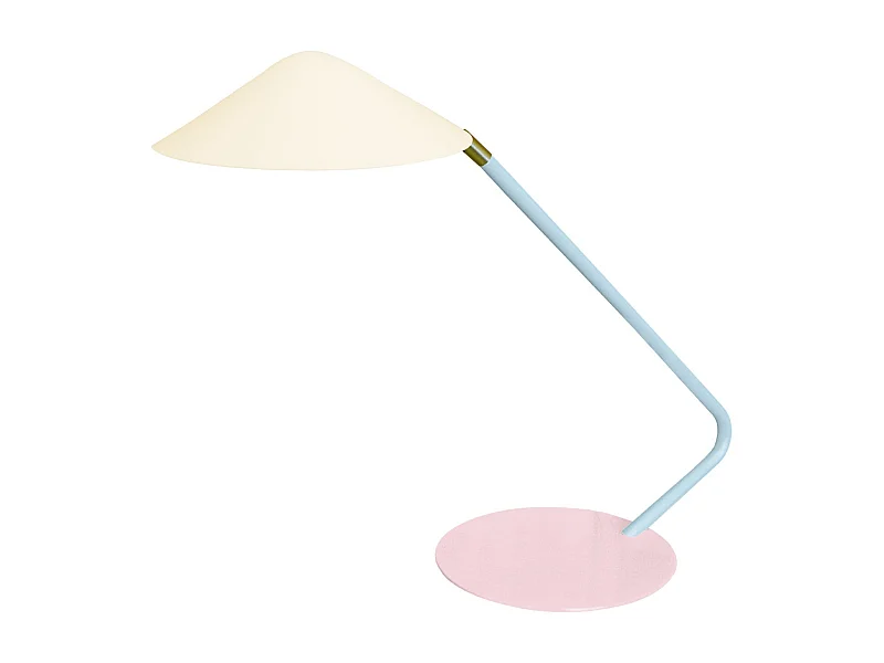 Lampe de Bureau TOSEL ,métal,beige,H35xD20xP49cm