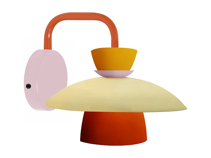 Applique TOSEL ,métal,beige,H26xD 23,5x P 26cm