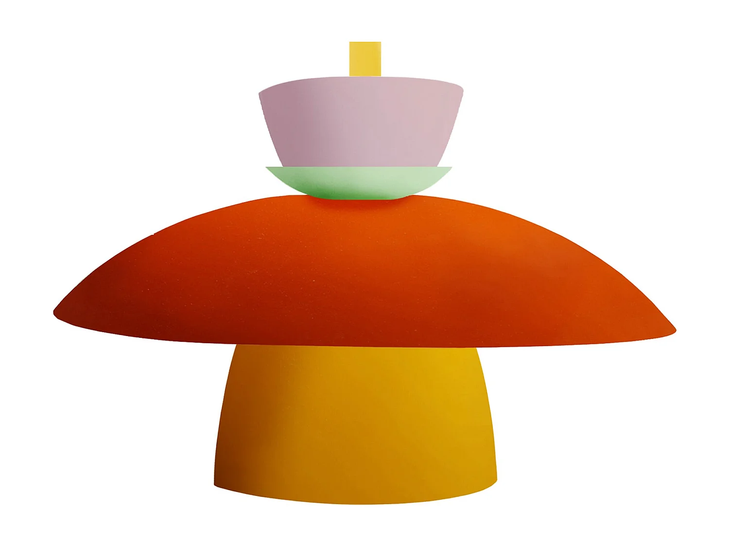 Aplique TOSEL ,metal,Naranja,A26xD 23,5xP26cm