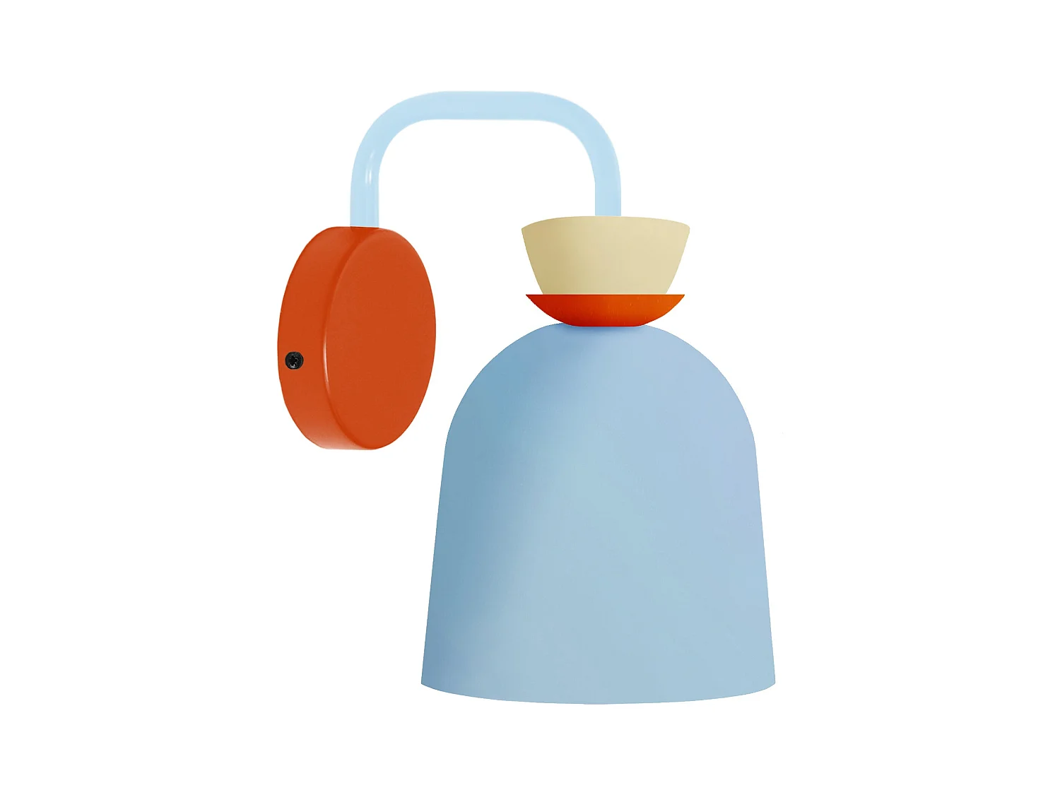 Applique TOSEL ,métal,Bleu,H27xD14,5xP22,5cm