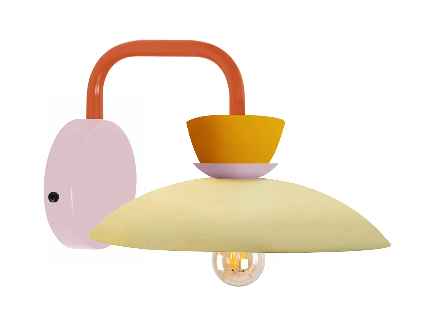 Applique TOSEL ,métal,beige,H24xD23,5xP25cm