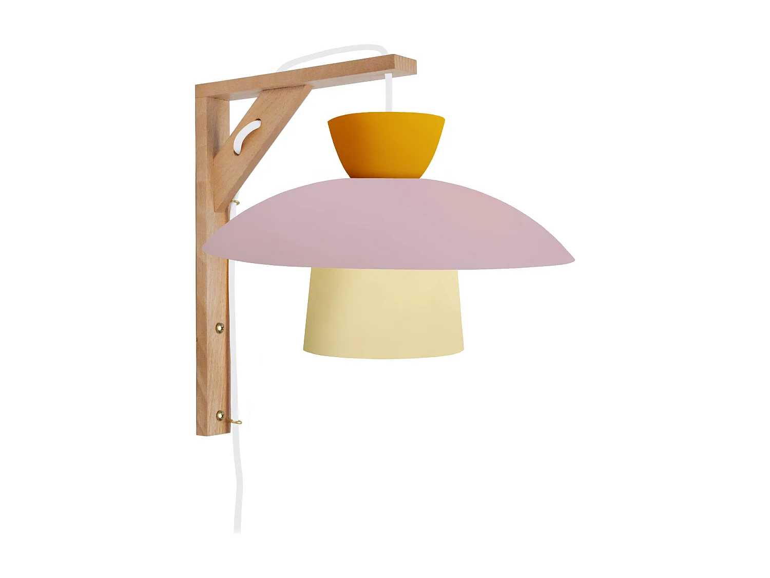 Aplique TOSEL ,madera,beige,A30xD24xP27,5cm