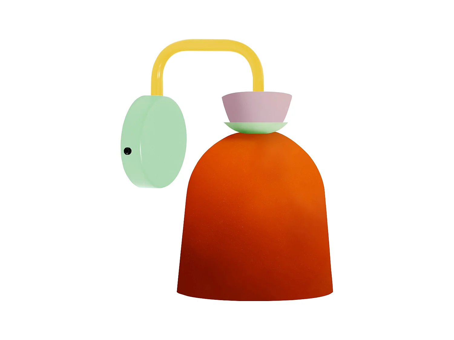 Applique TOSEL ,métal,Orange ,H27xD14,5xP22,5cm