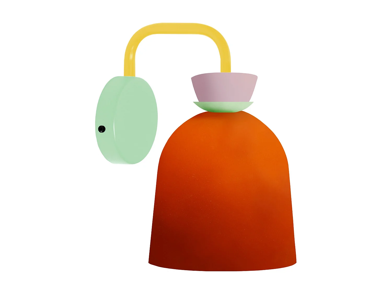 Aplique TOSEL ,metal,Naranja,A27xD14,5xP22,5cm