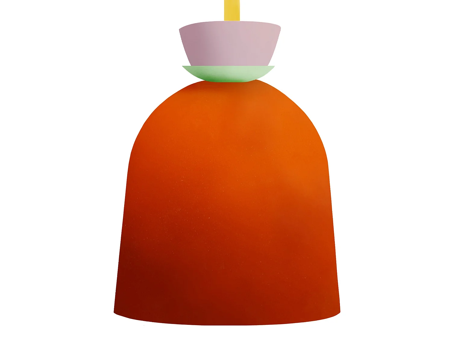 Aplique TOSEL ,metal,Naranja,A27xD14,5xP22,5cm