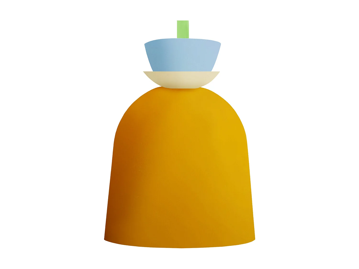 Applique TOSEL ,métal,Jaune ,H27xD14,5xP22,5cm