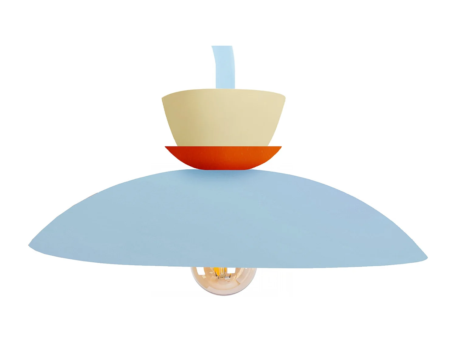 Applique TOSEL ,métal,Bleu,H24xD23,5xP25cm