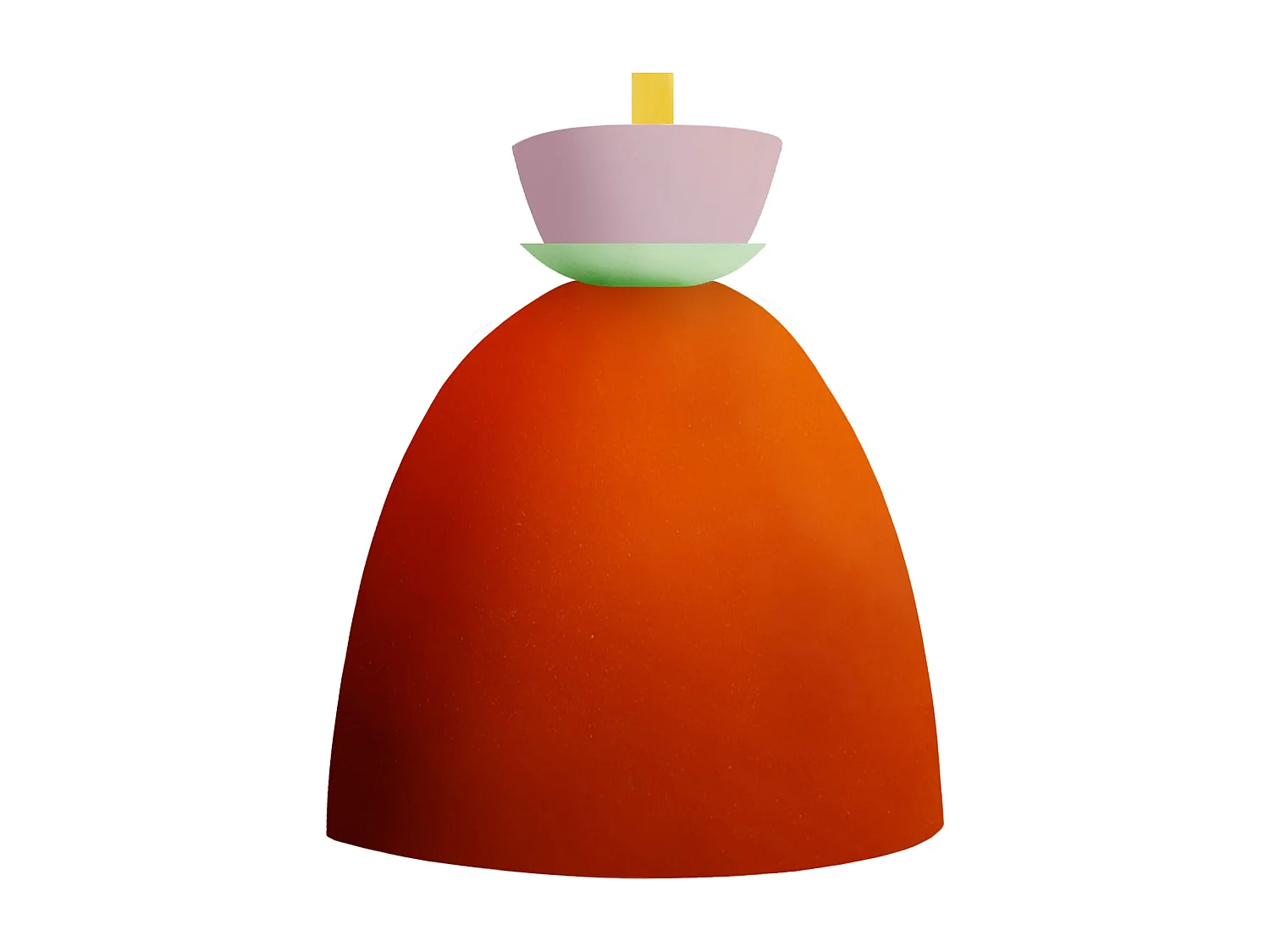 Applique TOSEL ,métal,Orange ,H24xD14xP23,5cm