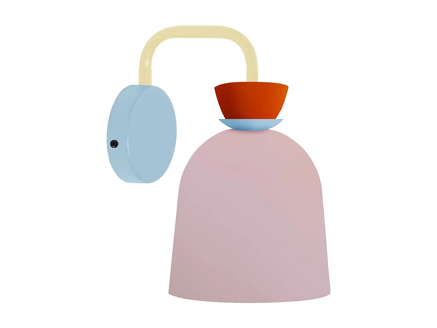 Aplique TOSEL ,metal,Rosa ,A27xD14,5xP22,5cm