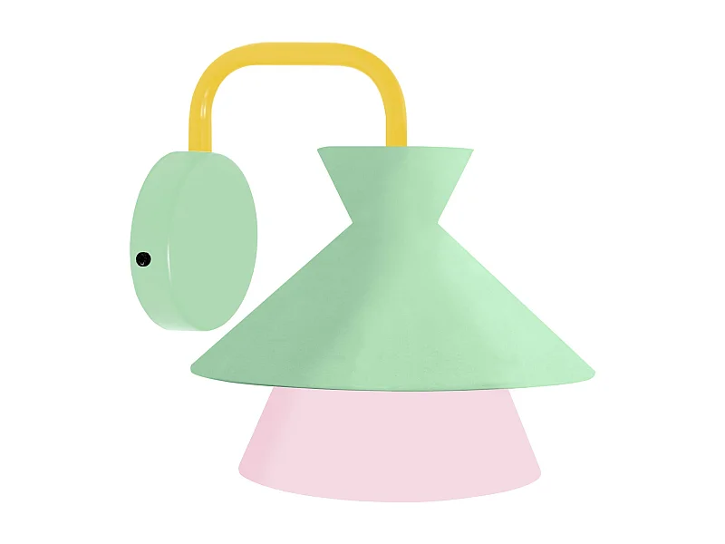 Applique TOSEL ,métal,Orange ,H 26x D21xP25cm