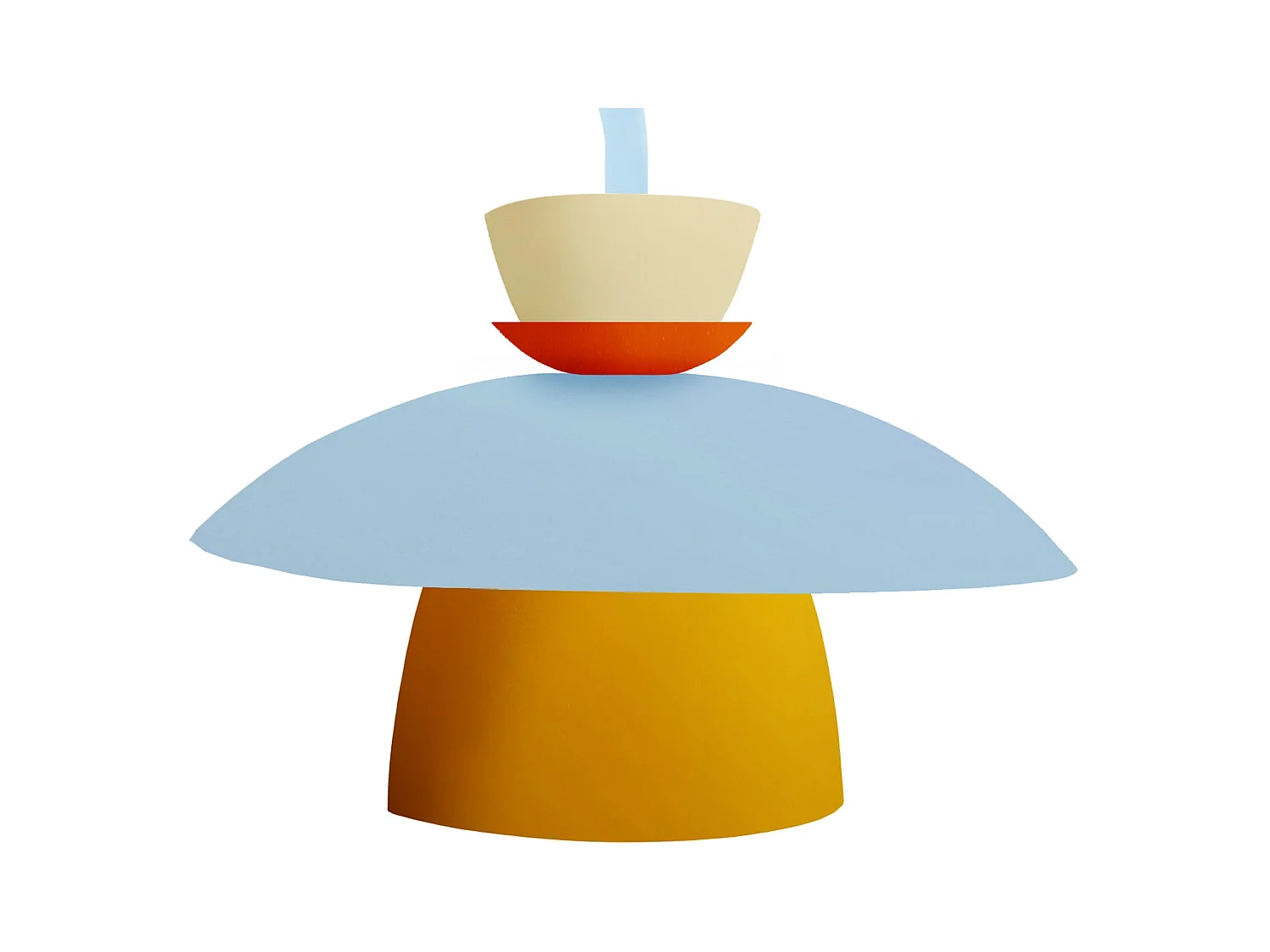 Applique TOSEL ,métal,Bleu,H 26xD 23,5x P 26cm