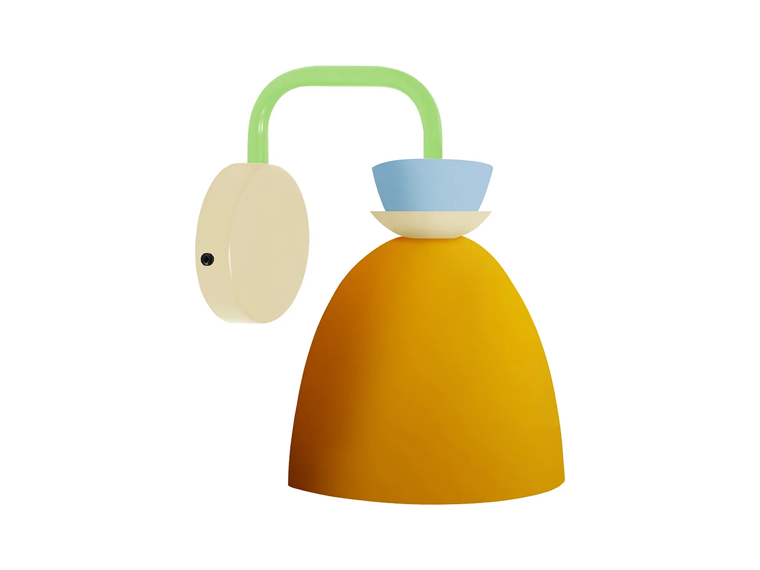 Applique TOSEL ,métal,Jaune ,H24xD14xP23,5cm