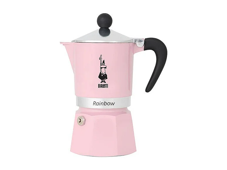 Cafetière Italienne Rainbow 6T Alu Rose Pastel Bialetti - 0006546